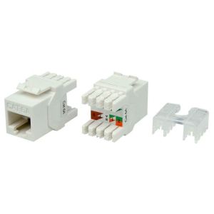 KJ8-8P8C-C6A-180-WH Вставка Keystone Jack RJ-45
