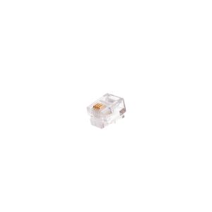NMC-RJ64RE06UC1-100 (100шт) Телефонный разъем 6P4C (RJ-11)