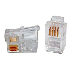 PLUG-4P4C-P-C2-100 (100 шт) Разъем RJ-11