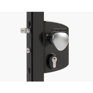 LEKQ4040 U4L (цвет: RAL 9005, черный) Замок электромеханический для калиток