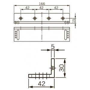 L-кронштейн для EMC 400 AH Крепление L-образное