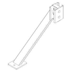 PERCo-MB-16.9 Упор для стоек секции ограждения