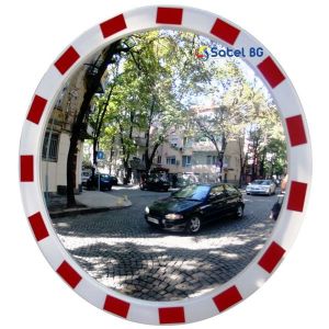 TR-90 Зеркало круглое уличное с отражающей окантовкой