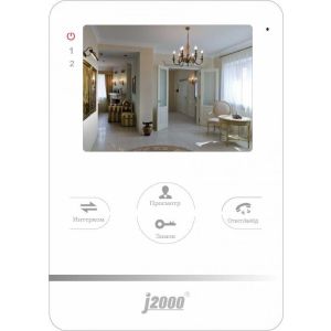 J2000-DF-ИЗАБЕЛЛА (белый) Монитор видеодомофона цветной