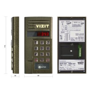 БВД-343R Вызывная панель аудиодомофона