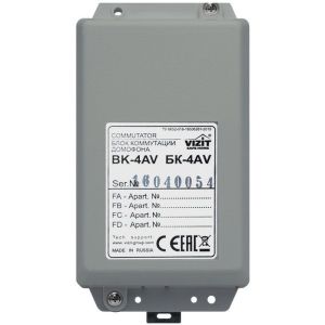 БК-4AV Блок коммутации домофона