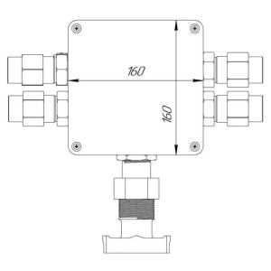 КВМК ГК 201 Коробка коммутационная взрывозащищенная