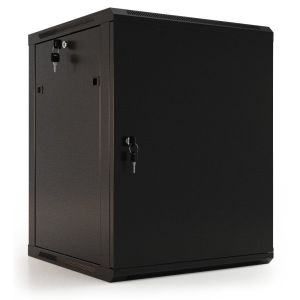TWB-0445-SR-RAL9004 Шкаф телекоммуникационный 19" настенный 4U