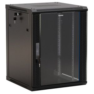 TWB-1266-GP-RAL9004 Шкаф телекоммуникационный 19" настенный 12U