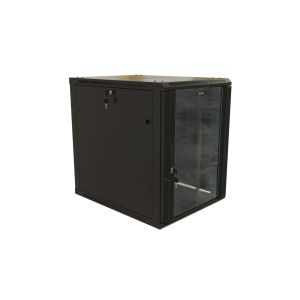 TWB-1268-GP-RAL9004 Шкаф телекоммуникационный 19" настенный 12U