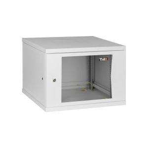 TWI-066045-R-G-GY Шкаф телекоммуникационный 19" настенный 6U