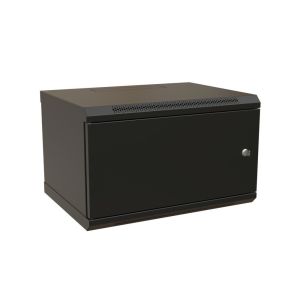 WR-TW-0645-SR-RAL9004 Шкаф телекоммуникационный 19" настенный 6U
