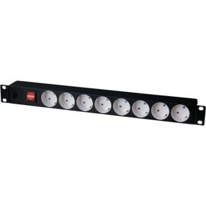 TLK-RS08MF1-BK Блок розеток 19"