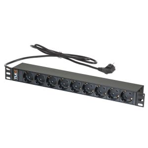 TLK-RSC09-M-04-BK Блок розеток 19"