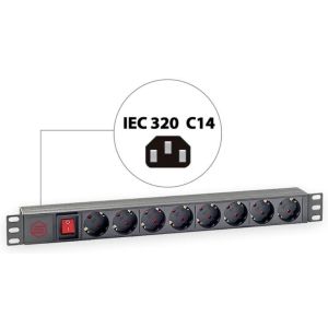 PD 0802.000 (291s) Блок розеток 19"