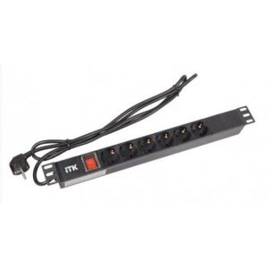 PH12-6D1-P Блок розеток 19"