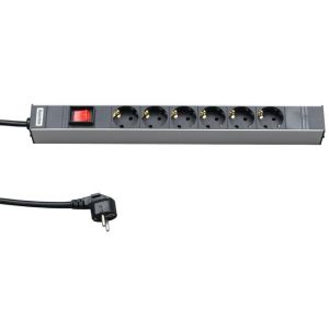 SHE19-6SH-S-2.5EU Блок розеток 19"