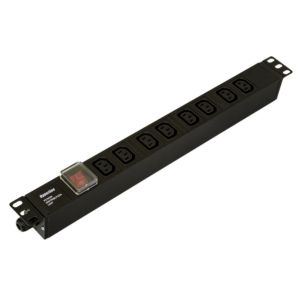 SHE19-8IEC-S-CB Блок розеток 19"