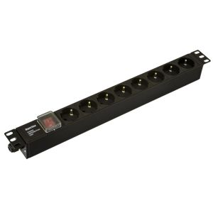 SHE19-8SH-S-CB Блок розеток 19"