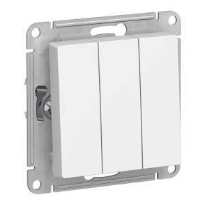 AtlasDesign выключатель 3-клавишный, скрытой установки, механизм, белый (ATN000131) Выключатель