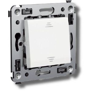 Выключатель одноклавишный в стену Avanti белое облако (4400103) Выключатель