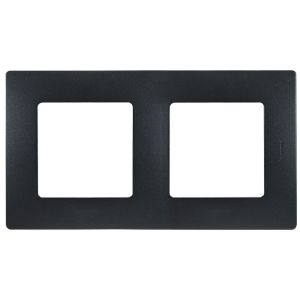 ETIKA рамка 2-местная, антрацит (672582) Рамка