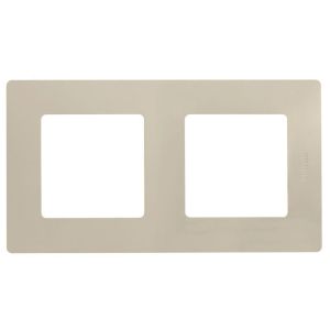 ETIKA рамка 2-местная, слоновая кость (672512) Рамка
