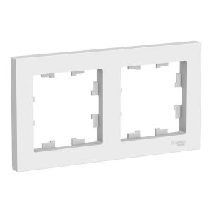 AtlasDesign рамка 2-местная универсальная, белый (ATN000102) Рамка