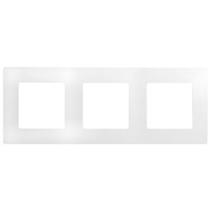 ETIKA рамка 3-местная, белый (672503) Рамка