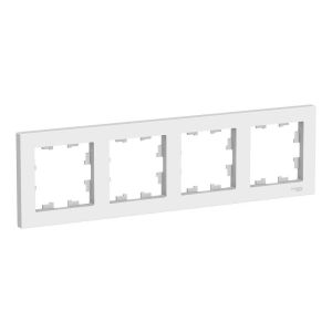 AtlasDesign рамка 4-местная универсальная, белый (ATN000104) Рамка