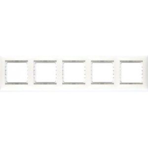 Рамка 5-постовая белая LK60 (864504-1) Рамка