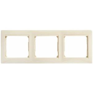Valena рамка 3-местная, слоновая кость (774353) Рамка