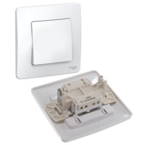 BLANCA выключатель 1-клавишный скрытой установки, белый (BLNVS006101) Выключатель