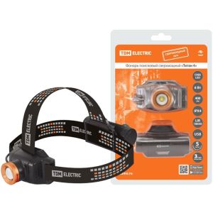 Фонарь «Титан 4» налобный, 6Вт, 2200мА*ч (SQ0350-0064) Фонарь