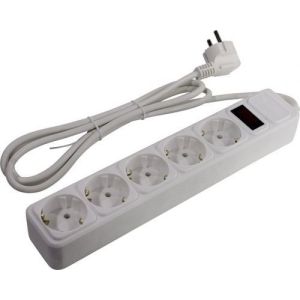 SP5W-130 Сетевой фильтр 5 розеток, 3м, белый