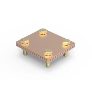 Соединитель полоса - полоса, 80х70 мм, медь (NG3105CU) Соединитель полоса - полоса