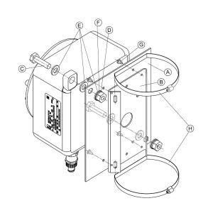 КС-7 Кронштейн для крепления на столб