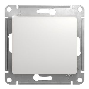 Glossa выключатель 1-клавишный, скрытой установки, механизм, белый (GSL000111) Выключатель