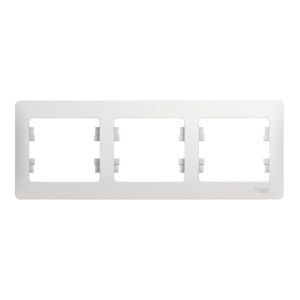 Glossa рамка 3-местная, белый (GSL000103) Рамка