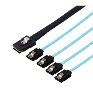 Кабель mSAS-4SATA, 55см, внутренний