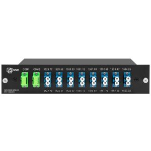 Мультиплексор DWDM двухволоконный 8-канальный в 1/2-слоте