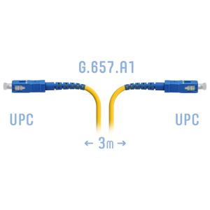 Патчкорд оптический SC/UPC SM G.657.A1 3 метра