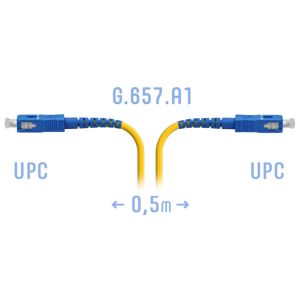 Патчкорд оптический SC/UPC SM G.657.A1 0,5 метра
