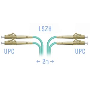 Патчкорд оптический LC/UPC MM Duplex 2 метра