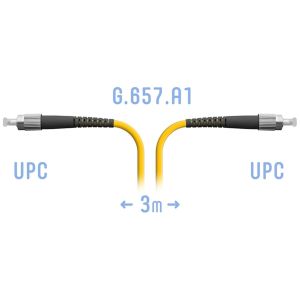 Патчкорд оптический FC/UPC SM G.657.A1 3 метра