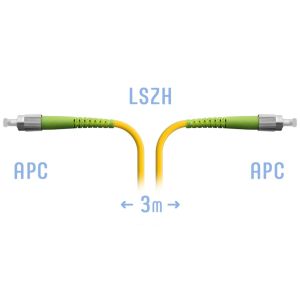 Патчкорд оптический FC/APC SM 3 метра