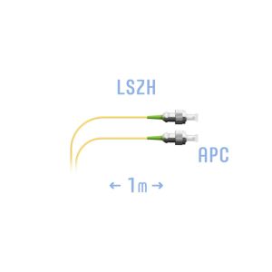 Шнур монтажный оптический FC/APC SM 1м, (0,9мм)