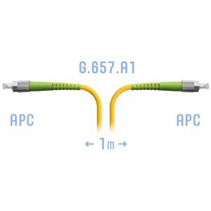 Патчкорд оптический FC/APC SM G.657.A1 1 метр