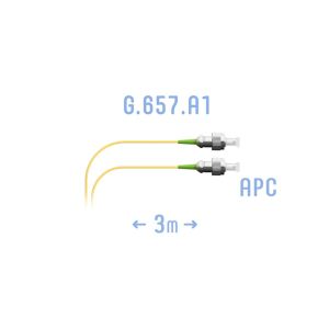 Шнур монтажный оптический FC/APC SM G.657.A1 3 метра