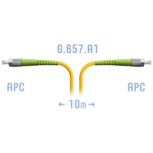 Патчкорд оптический FC/APC SM G.657.A1 10 метров
